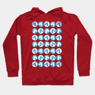 Blue Dot Unicorns Hoodie